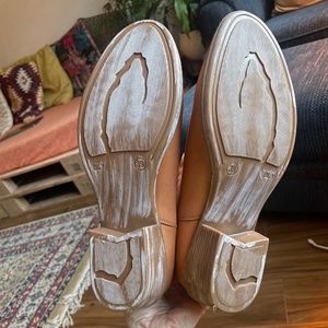 Leather cowboy boots